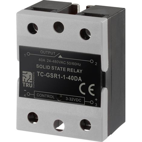 Relais à semi-conducteurs TRU COMPONENTS TC-GSR-1-40DA 40 A Tension de contact (max.): 480 V/AC commutation courant con (1/4)