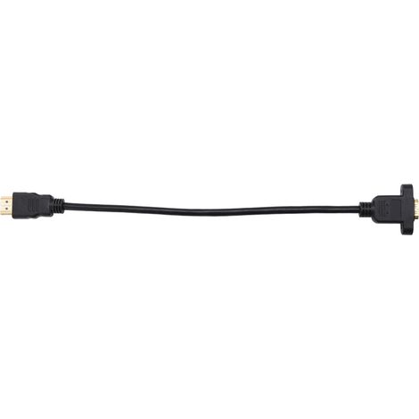 Cavo di prolunga HDMI placcato in oro, adattatore HDMI maschio-femmina ad angolo retto, con fori per viti, supporta la risoluzione 4K 60Hz, adatto per console di gioco e dispositivi SMA.