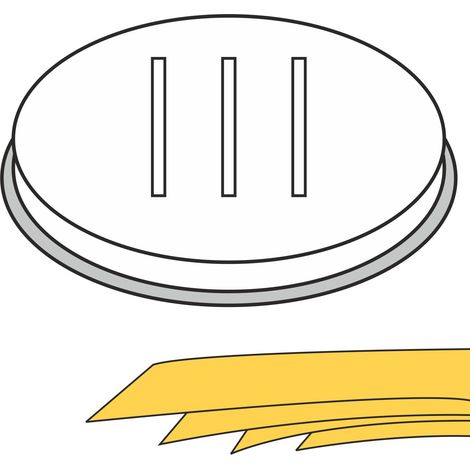 PAPPARDELLE-Nudelspitze, breite Bänder, 5 Löcher, 16x1 mm, MPF2,5/4 - Hendi 229385