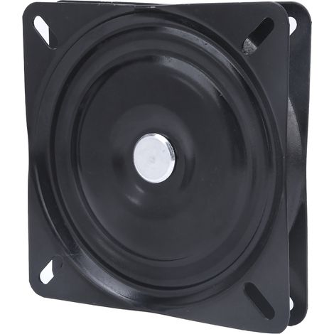 Plateau tournant en métal noir, accessoire de bureau, base d'affichage rotative, 150 x 150 x 2 mm, pour les loisirs créatifs. (1/5)