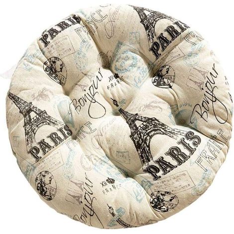 40x40cm Rond-Tour RoseCoussin de Chaise Imprimé Doux Classe Bureau Galette de Chaise (1/5)
