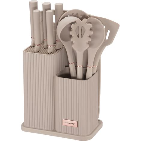 Set di coltelli e utensili da cucina con tagliere e supporto Klausberg KB-7935 (1/5)