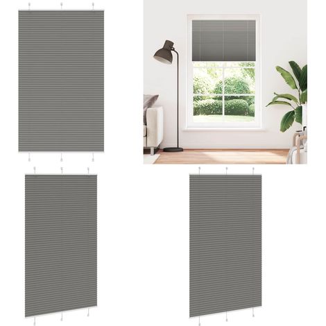 vidaXL Plissee Anthrazit 115x200 cm Stoffbreite 114,4 cm Polyester (1/5)