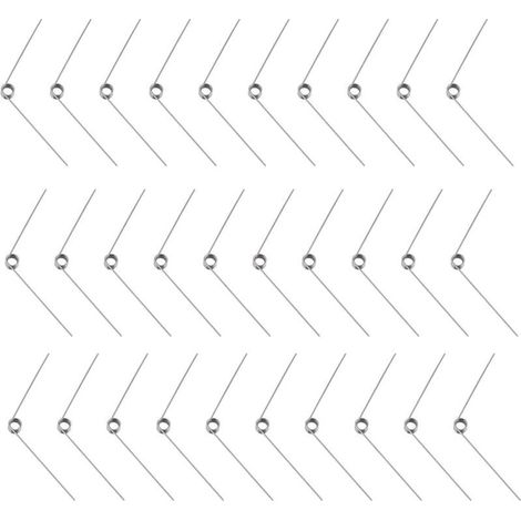 30pcs Acier Inoxydable Petit Ressort de Torsion, Ressorts de Torsion Mécaniques de Diamètre de Fil de 0.5 mm pour Le Travail du Bois de Bricolage, Meubles, Projet de Réparation (1/4)