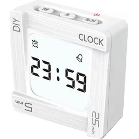 Selbstgemachter Pomodoro-Timer für Zeitmanagement, quadratischer Countdown-Wecker, Erinnerungsfunktion für Schüler (1/5)