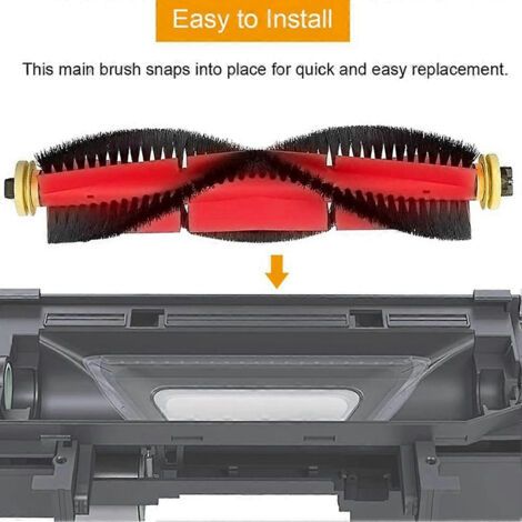 NALOOKAMIC Brosse rotative principale pour aspirateur robot Roborock S6 Maxv, S6, S6 Pure, E5, E4, S4 Max, S4, S5 Max, S5, E35, E2 (1/4)