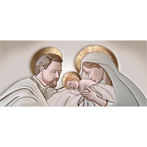 Lupia - Quadro moderno THE KISS CERAMIC 45x100 Stampa su Tela sacra famiglia