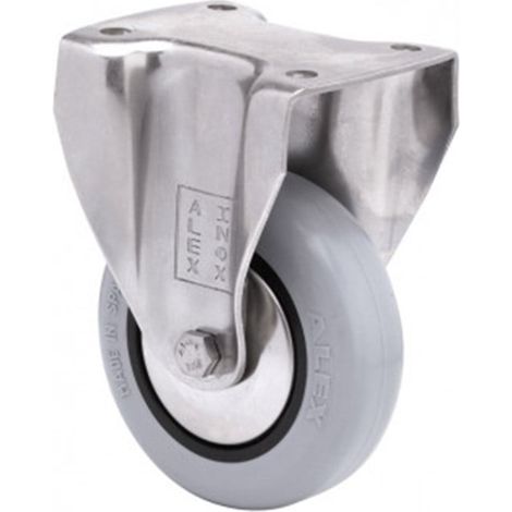Rueda Inox Horq Fija Dortmund D-60 Goma S.Freno