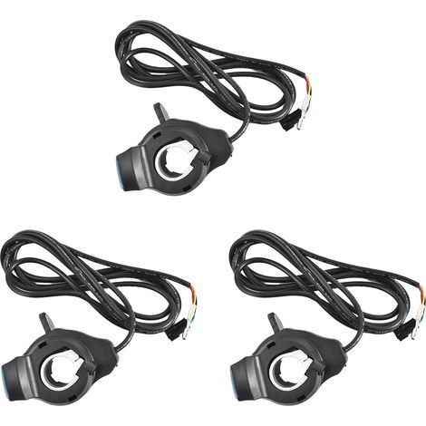 3X Accélérateur de Pouce pour Vélo Électrique avec Écran LCD, Poignées de Guidon de Contrôle de Vitesse, Accessoires de Vélo Électrique (1/5)