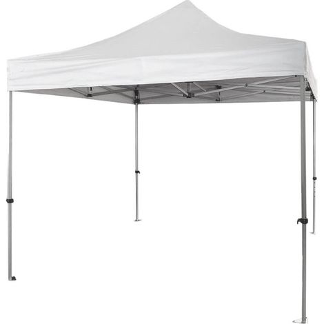 Gazebo da Giardino 3x3 Fisarmonica Altezza Regolabile Bianco Sacca (1/5)