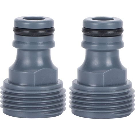 conectores rápidos para mangueras, rosca macho G3/4, adaptadores para mangueras de jardín (1/4)
