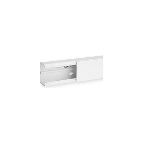 Iboco – Goulotte de distribution cloisonnable 60x40 – Longueur 2m – Coloris blanc RAL9010 – 1 compartiment – SKU 1780