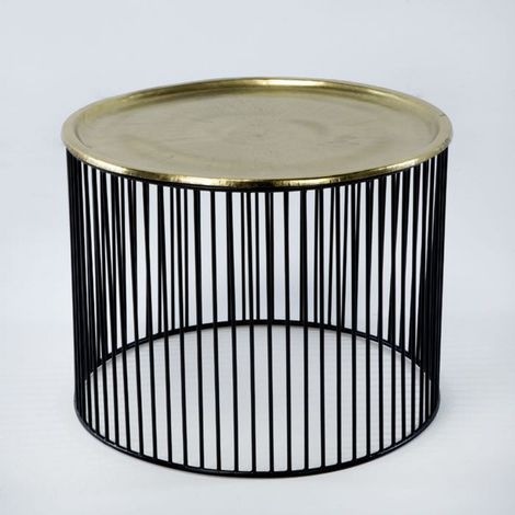Table d'appoint ardisa - Noir, or