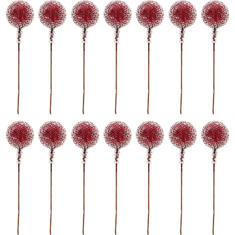 100 künstliche Miniaturbeeren, frostige Früchte für Hochzeiten, Partys und als Heimdekoration (1/5)