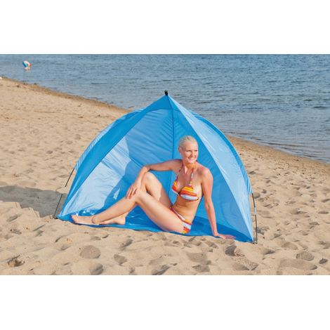 Happy People Strandmuschel hellblau 200 x 110 x 110 Garten Strand Festival (1/3)