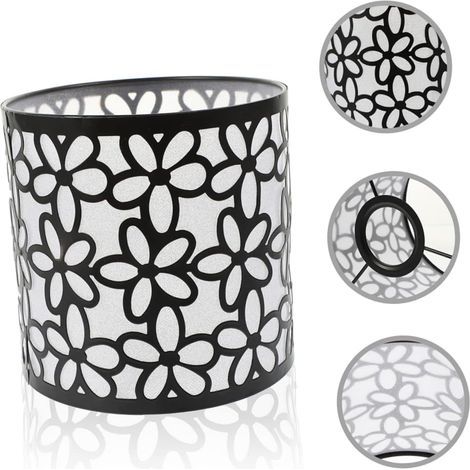 einfacher Metalllampenschirm für Tischlampen, dekorativer Ersatzlampenschirm für Restaurants oder Hotels, Durchmesser 14,5 cm / Höhe 14 cm (1/5)