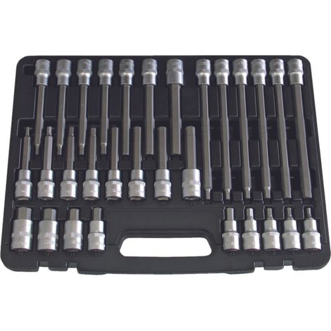 Coffret douilles embout héxagonal 1/2" (30 pcs) - OM 2335 - CLAS Equipements