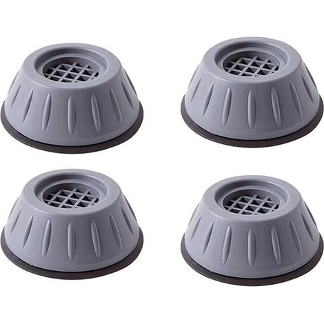 Cojín antivibración，amortiguador para lavadora，4 piezas，9 cm，absorción de impactos y reducción de ruido，cojín para las patas de la lavadora (1/5)