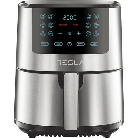 Friteuse à air chaud air fryer 5l 1300w noir/inox - Tesla - AF501BX (1/3)