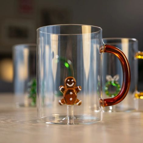 TAZZA IN VETRO BOROSILICATO 420ML PAN DI ZENZERO (1/2)