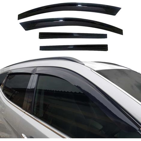Déflecteurs De Vent Pluie d'air Compatible avec Kia Sportage 2015-2021 Acrylique 4 Pcs
