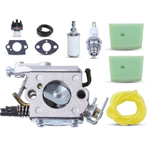 Kit Carburateur pour Husqvarna 123 223 323 325 326 327, Pièces de Rechange Remplacement Accessoire Moteur Numéro de Pièce OEM C1Q-EL24 Kit de Réparation de Carburateur