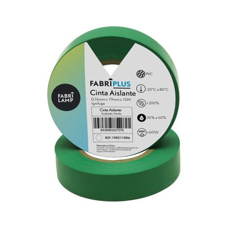 Grünes PVC Isolierband 19mmx10m für Elektriker flexibel und langlebig