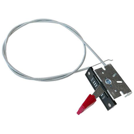 Universeller Gashebelregler mit 1200 mm Kabel und Bedienhebel, kompatibel mit allen Rasenmähermarken. (1/3)