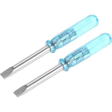 CCYKXA Mini-Schlitzschraubendreher, 3,0 mm Flachkopf, 45 mm Länge, für die Reparatur kleiner Haushaltsgeräte, 2 Stück (1/4)