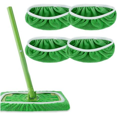 Washable and Reusable Mop Pads, Replacement Flat Mop, Mop Set (1/5)