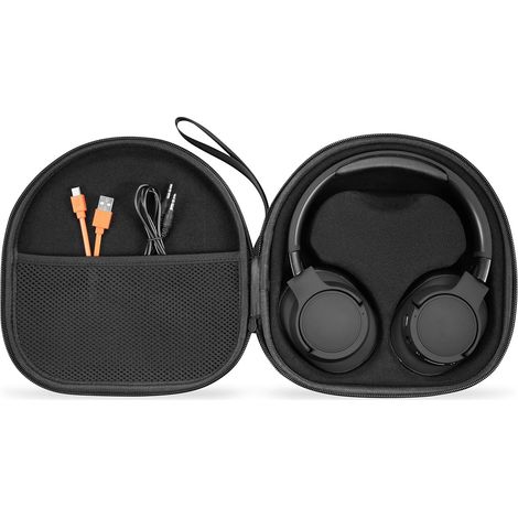 Étui de transport adapté aux casques Bluetooth sans fil, compatible avec les modèles JBL Tune 720 BT, 770 NC, 760 NC et Sony WH-CH720N et WH-1000XM4 - Sac de voyage avec compartiment amovible (noir) (1/5)