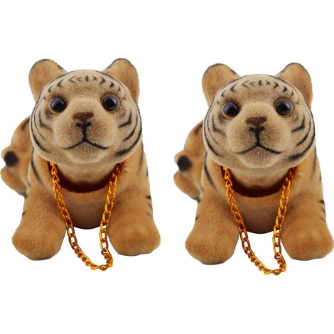 2x Auto-Wackel-Tiger-Form-Nickhund-Dekoration