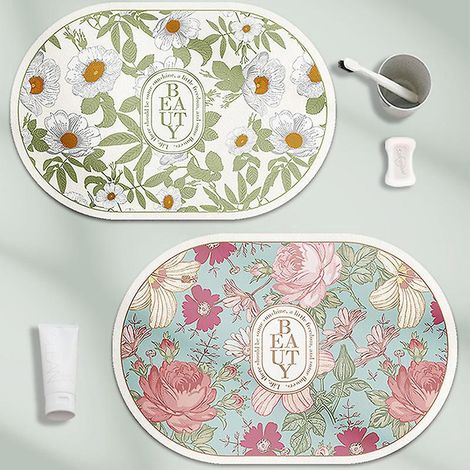 40 X 60 Cm,lot De 2 ,tapis De Bain Antidrapant Absorbant ,douche Et La Salle De Bain Tapis,tapis De Bain Antidrapant,tapis De Salle De Bain Doux,t (1/4)