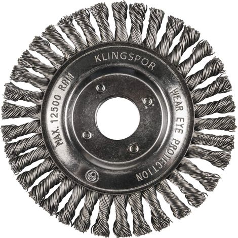 Spazzola per tubi Klingspor brp 600 z diametro 125 mm acciaio