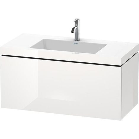 Duravit L-Cube c-bonded Set wandhängend, 1 Auszug, ohne Überlauf, (1/5)