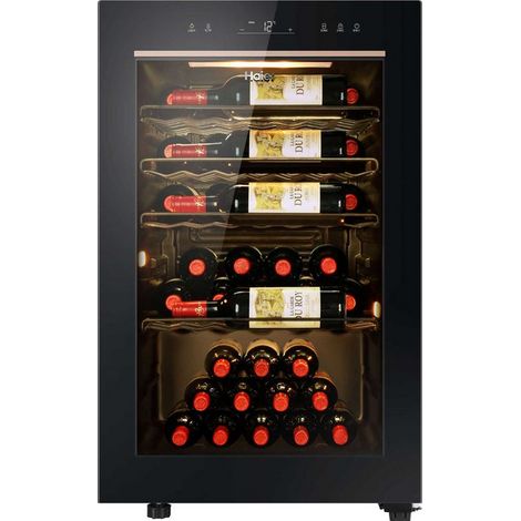 Haier Wine Bank 50 Serie 3 HWS49GAE Weinkühler de Wine Bank 50 Serie 3 HWS49GAE Weinkühler Freistehend Schwarz 49 Flasche(n) (1/4)