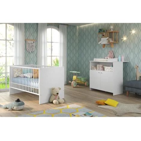 trend-team Niko Duo modulares Babybett weiß