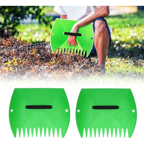 Ramasse-Feuilles par Paires Gardenised - Scoops Géants en Plastique, 36x29cm, 310g, Léger et Résistant (1/5)
