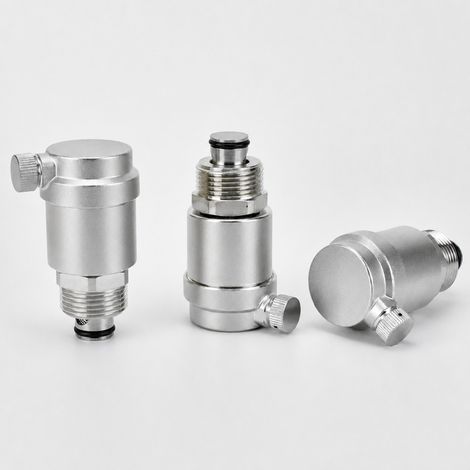 Lot de 3 purgeurs d'air en acier inoxydable 304, embout pointu, PN 1,6 MPa, DN 20 mm, filetage extérieur, joint EPDM (1/5)