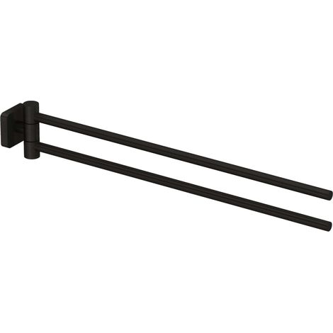 KLUDI-VELA S Barra portasciugamani doppia - lunghezza 440MM Brushed Gunmetal, 25977N2 (1/2)