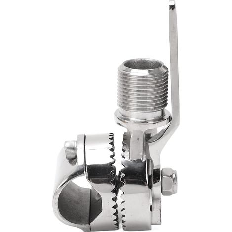 Support d'antenne VHF marine en acier inoxydable 316, montage à cliquet réglable pour rails de 7/8 à 1 pouce (1/5)