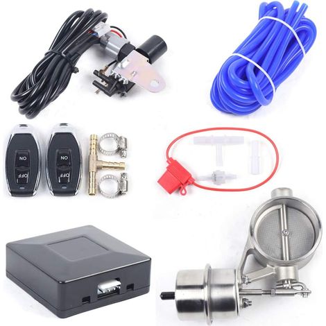 Clapet d'échappement électrique en acier inoxydable de 63 mm de diamètre, commande à vide fermée, télécommande