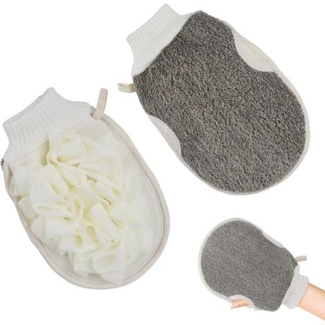 Peeling-Handschuh – Marke: Luffa Bade- und Duschschwamm – Umweltfreundlich und nachhaltig (1/4)