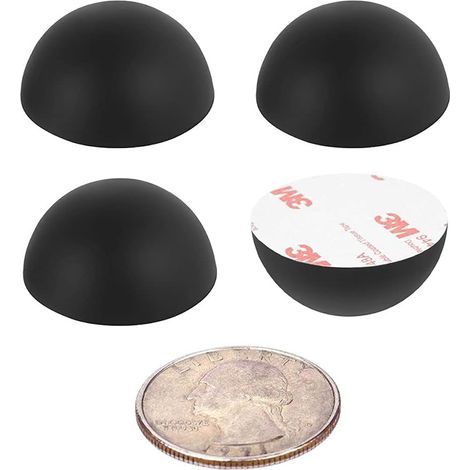 50 Stück selbstklebende Silikonfüße, schwarze halbkugelförmige Isolierfüße für Projektoren, Lautsprecher, Haushaltsgeräte, Glas, Tischplatten (18  10 mm)