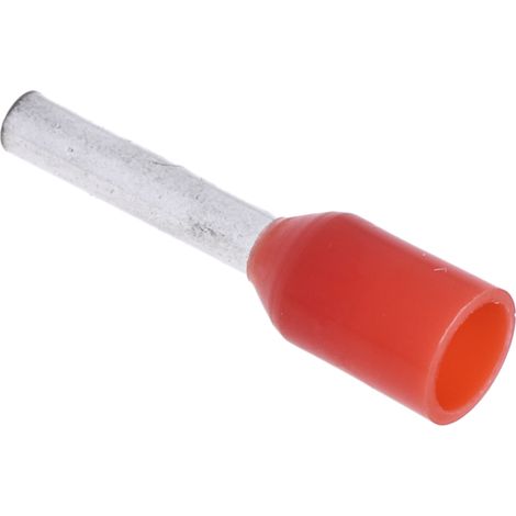 Embout à sertir 1mm², Rouge, longueur 8mm ( Prix pour Sachet de 500 ) (1/3)