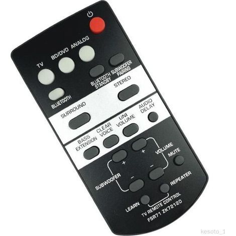 pair Télécommande de rechange pour système de barre de son Yamaha YAS-203