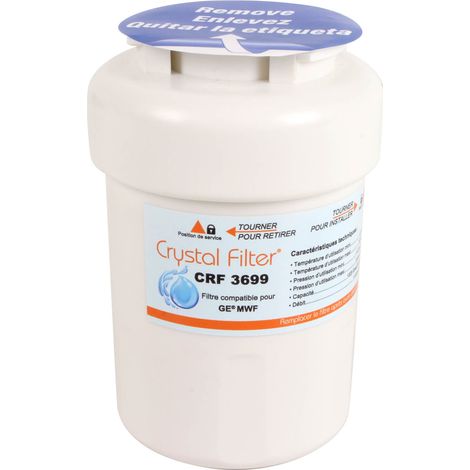 Filtre frigo Crystal Filter® CRF3699 compatible MWF GE General Electric (1/5)