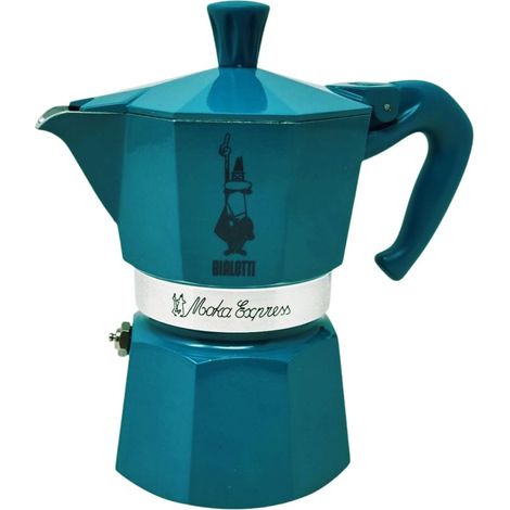 Caffettiera Bialetti Winter Wonderland Moka 3 tazze 150ml Turchese [MOKA 3T OTTANIO NATALE 24] (1/2)