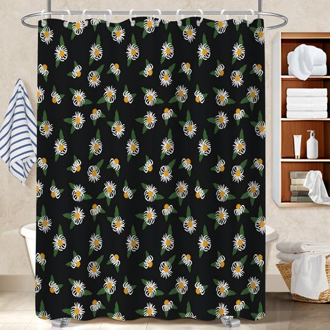 Rideau polyester pour douche 180x180 bordure lestée cache baignoire pour une déco d’hiver réconfortante (1/5)
