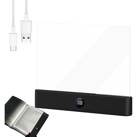 Lumière De Signet – Lampe Livre LED À Clip Plat 3 Modes, Lecture (1/5)